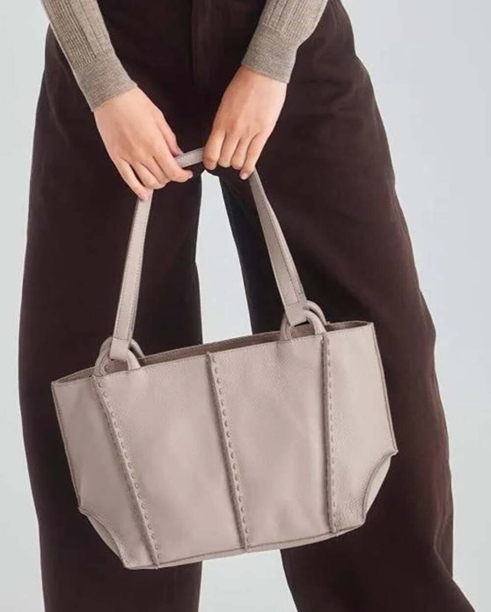 The Sak Los Feliz Satchel cream color handbag